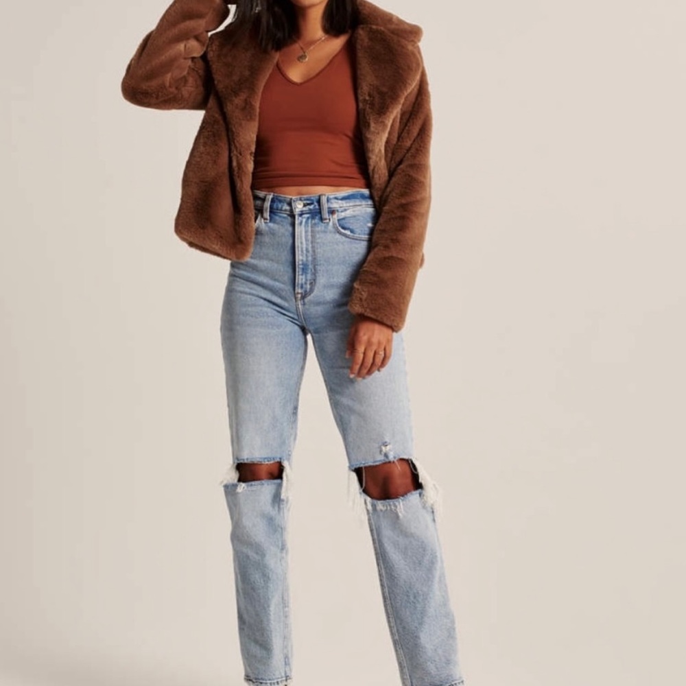 Abercrombie & Fitch faux fur jacket